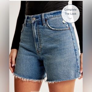 Abercrombie Curve Love High Rise Dad Short
